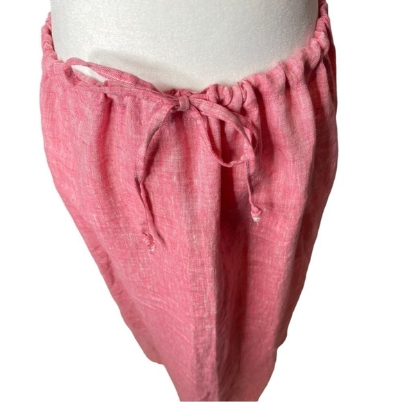 Two piece Liz & Jane Linen Pink Sleeveless Blouse & Maxi Skirt, Size Medium NWT - Picture 5 of 15